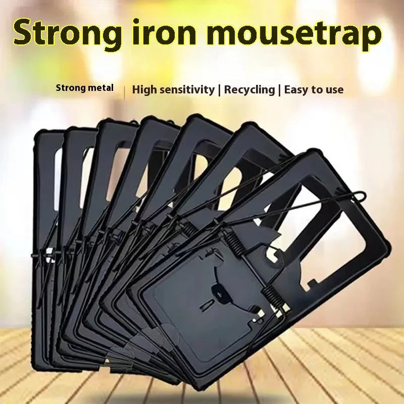 Automatic mouse trap cage in small, medium, and large sizes with metal and plastic construction options.