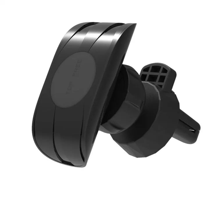 Glory black car phone holder mounted on vehicle air outlet with adjustable clamping mechanism for smartphones