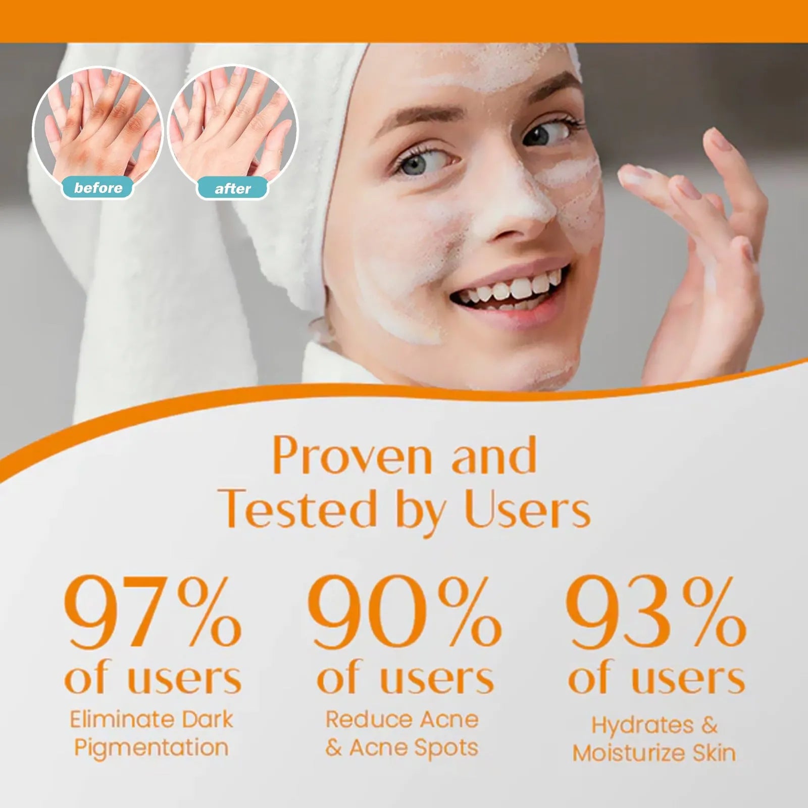 100g whitening vitamin cleansing soap bar with kojic acid and botanical extracts