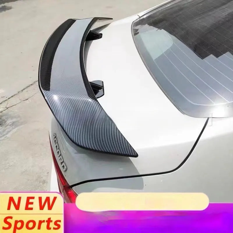 Universal punch-free car spoiler tail wing in ABS material for vehicle modification