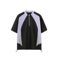 Men's solid colour lightweight polyester casual top shown in black and beige, available in long sleeve and short sleeve styles.