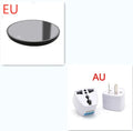 Black coffee mug warmer on a desk with low and high temperature switch