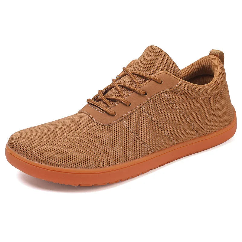 Men's casual walking shoes with Flyknit upper and rubber sole in multiple colour options