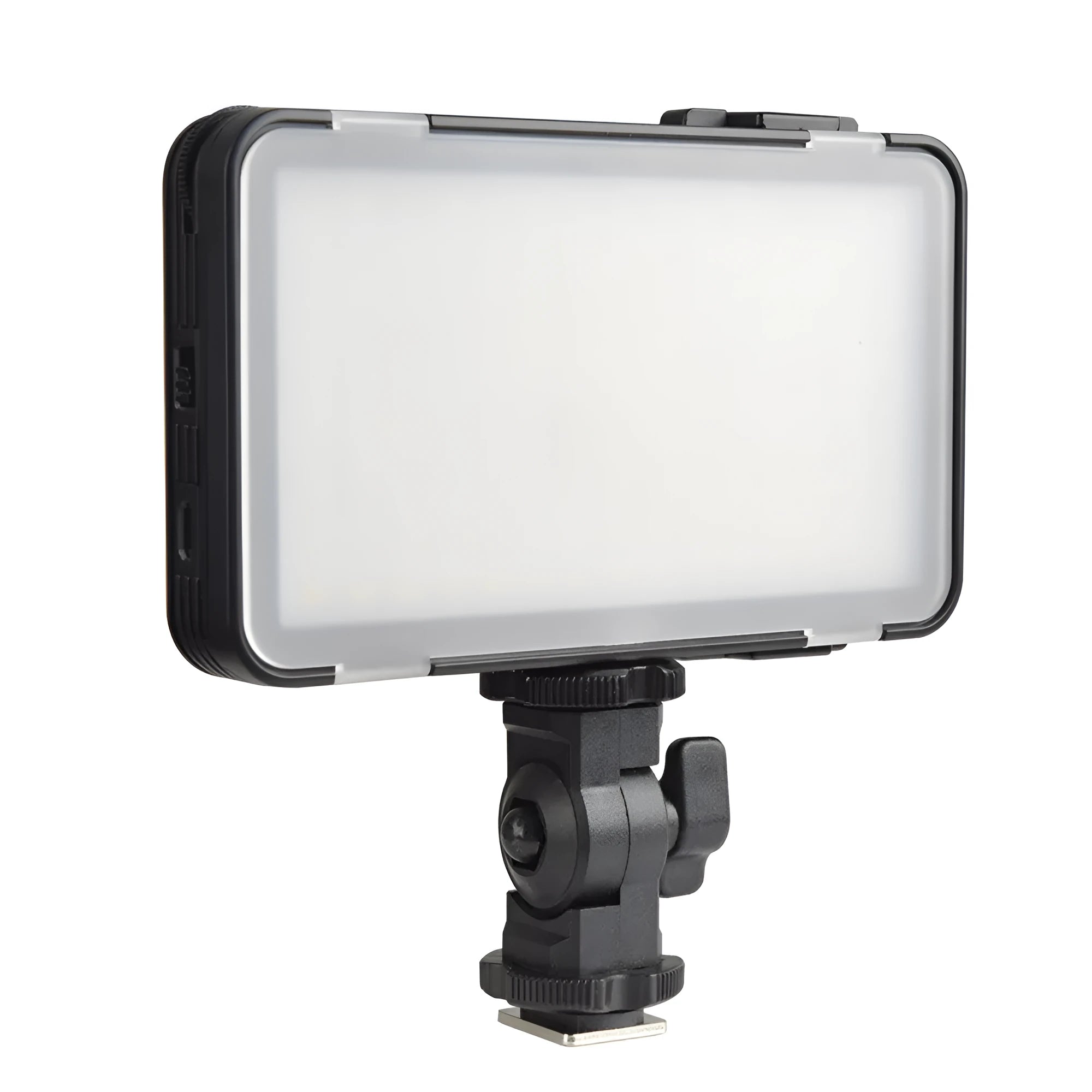 Shenniu M150 ultra-thin LED video light for mobile phones showing slim 20mm profile and LED array