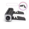 Black notebook cooler with integrated fan, showing 65mm thick frame and dimensions of 294mm length.