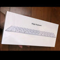 Apple G6 Bluetooth wireless keyboard in white with ultra-thin metal construction