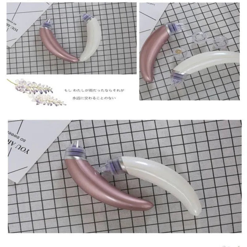 Rose gold and white electric blackhead suction pore cleanser for face and nose