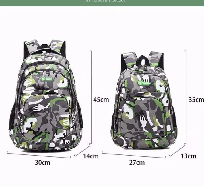 Lightweight teen backpack in blue with sponge-padded shoulder straps and side zipper pockets.