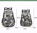 Lightweight teen backpack in blue with sponge-padded shoulder straps and side zipper pockets.