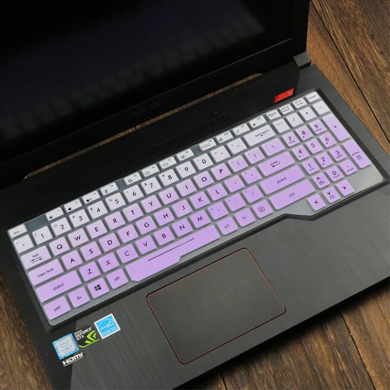 ASUS Flight laptop keyboard protective film cover in translucent colours for 15.6-inch models