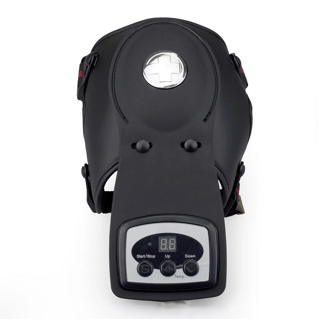 Infrared knee and shoulder massager with adjustable temperature control and multiple pads