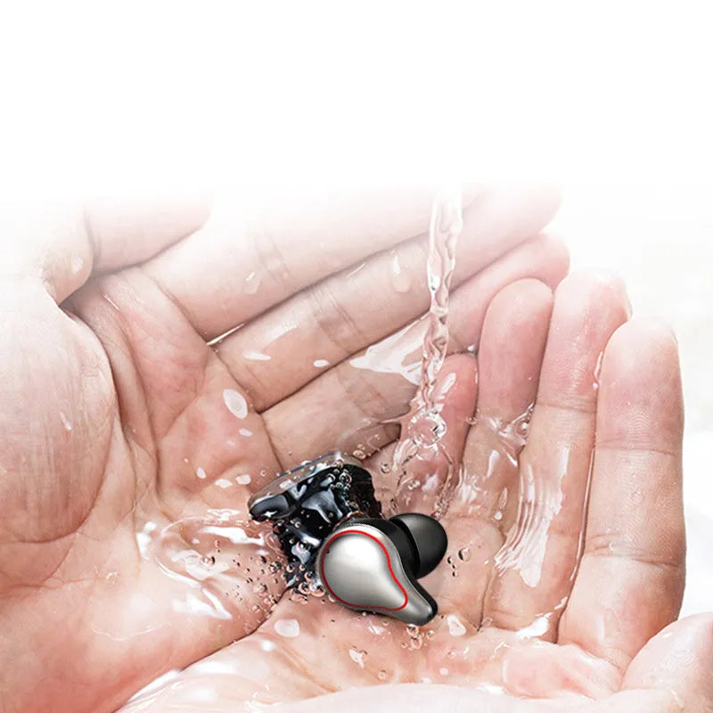 Black or Blue wireless Bluetooth stereo in-ear headset for hands-free calls