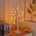 60cm tall mushroom tree lamp with 24 detachable flowers and warm LED lighting