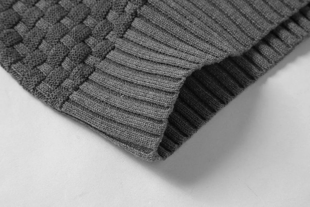 A men's hoodie sweater in a cotton-polyester blend, shown in one of nine available colours including black, navy, or grey.