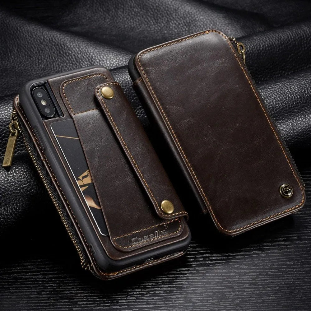 PU leather flip phone case for Samsung Galaxy Note9 in black, brown and red colours