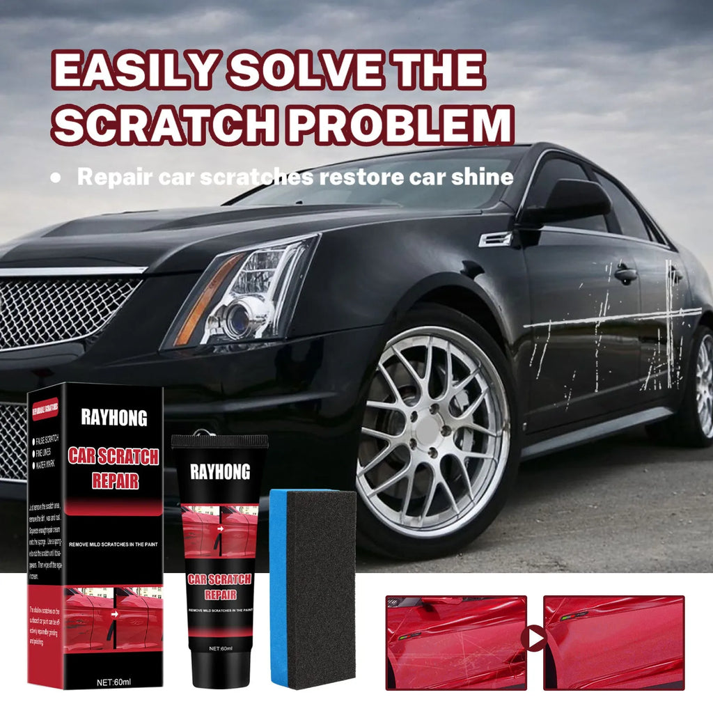 60ml car scratch repair wax container with applicator for paint surface maintenance