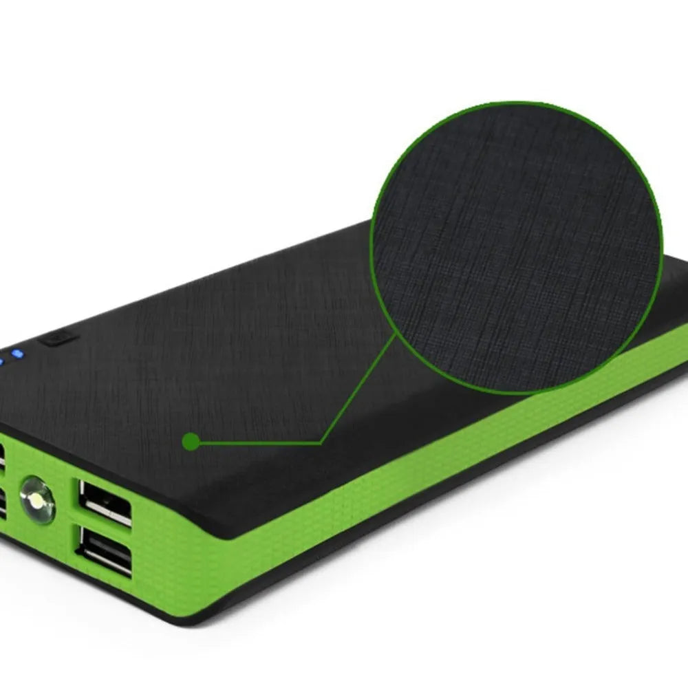 20000mAh portable power bank in multiple colours with compact rectangular design