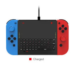 Black Nintendo Switch felt pouch showing game card slots and double storage compartments