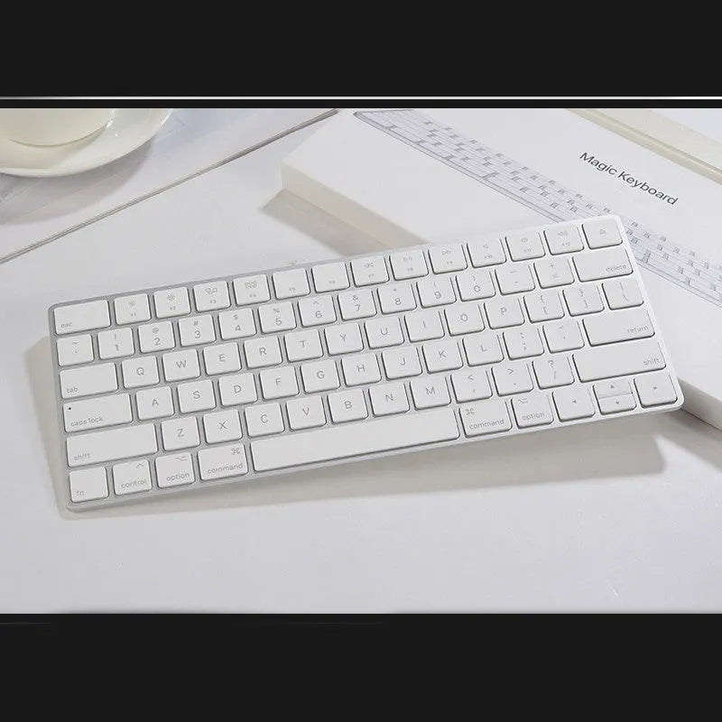 Apple G6 Bluetooth wireless keyboard in white with ultra-thin metal construction