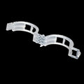 Pack of 50 plastic tomato plant grafting clips for garden use.