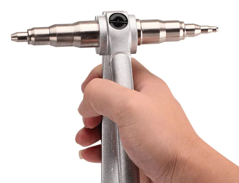 Manual tube expander tool for air conditioning copper pipes in black or silver colour