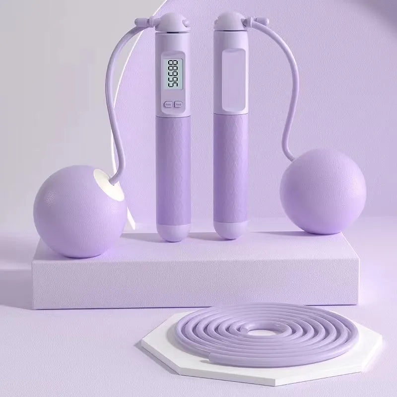 ABS plastic skipping rope with ball bearings in multiple colour options for fitness training