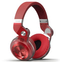 Blue Bluedio T2 Plus wireless Bluetooth on-ear headphones with microphone.