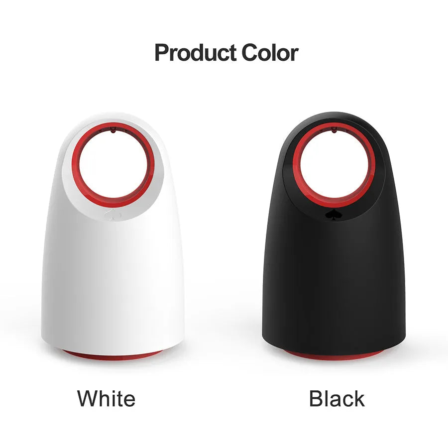 Black or white household mosquito killer with USB cable, dimensions 12x12x21.5 cm