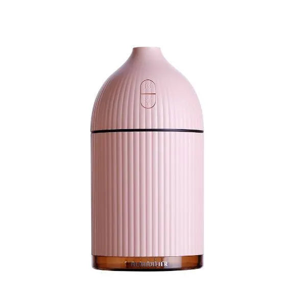 White 300ml ultrasonic aromatherapy diffuser with LED light and USB cable