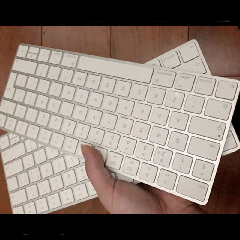 Apple G6 Bluetooth wireless keyboard in white with ultra-thin metal construction