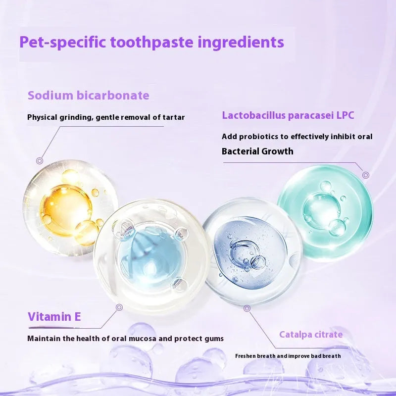 Pet toothbrush pen for dog and cat dental care with 5ml whitening tartar cleaning solution