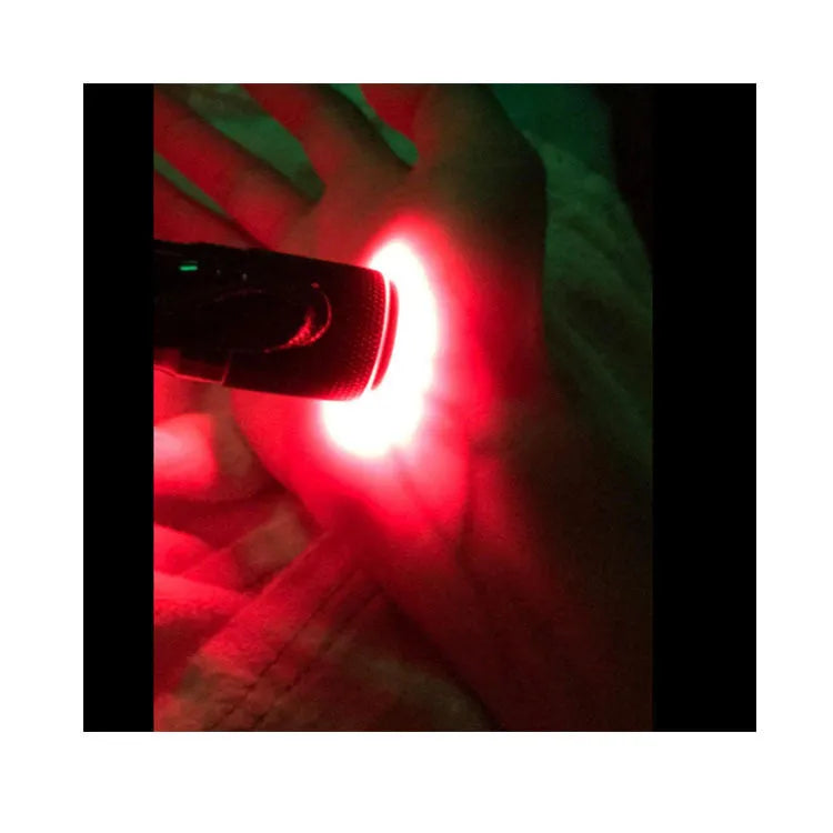 Black aluminium alloy smart vein locator infrared LED flashlight for medical use