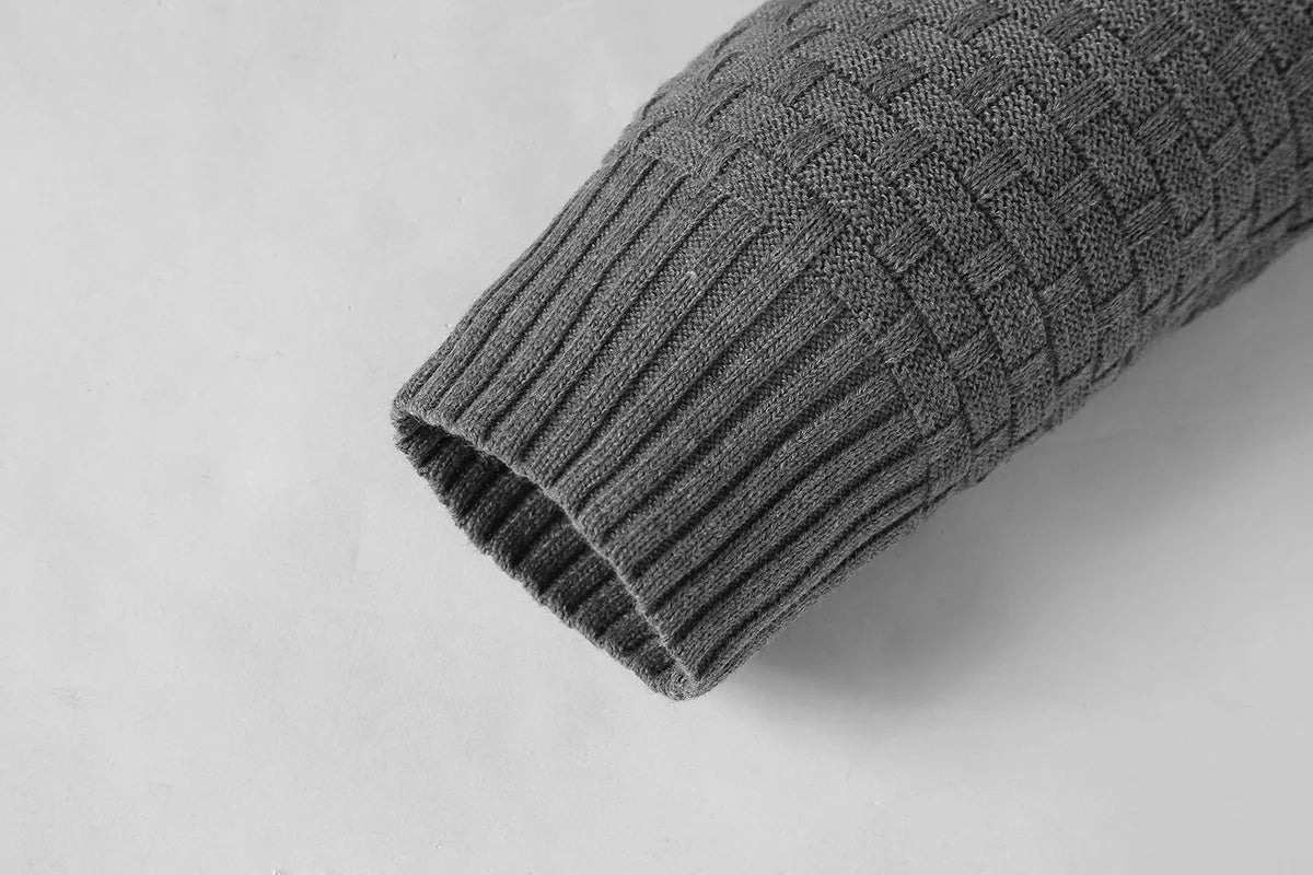 A men's hoodie sweater in a cotton-polyester blend, shown in one of nine available colours including black, navy, or grey.
