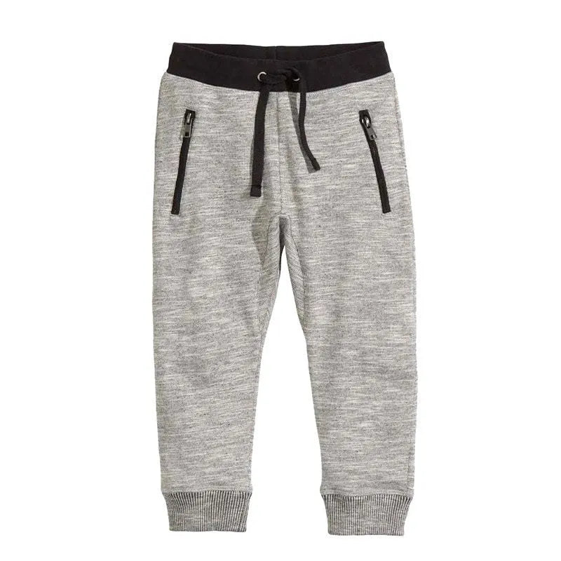 Boys' blue cotton long sleeve t-shirt with letter print and matching pants, a two-piece casual clothing set.