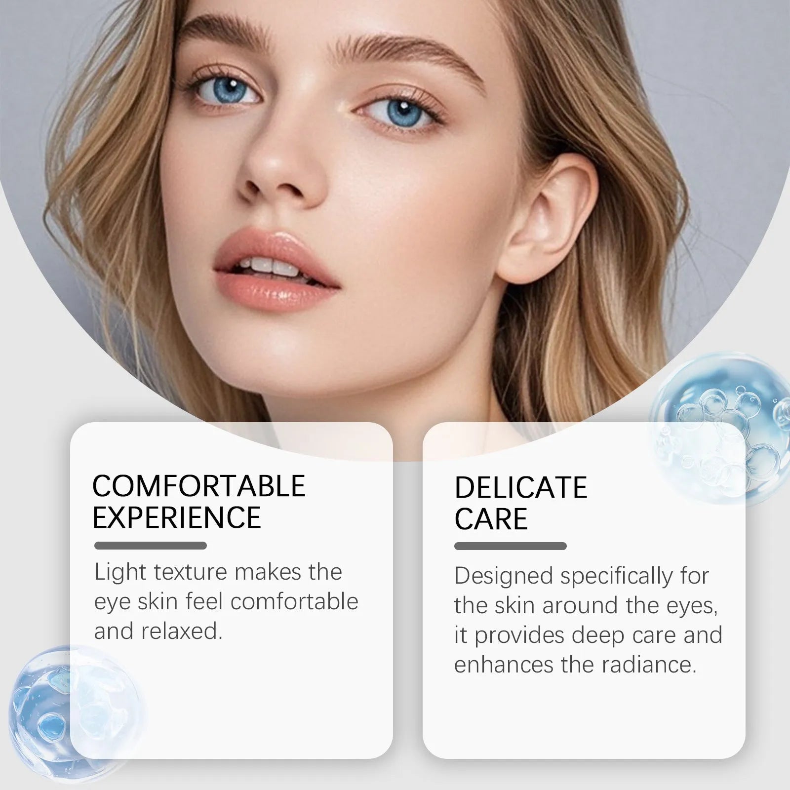 20g jar of ceramide and copper peptide moisturising eye cream for delicate eye area