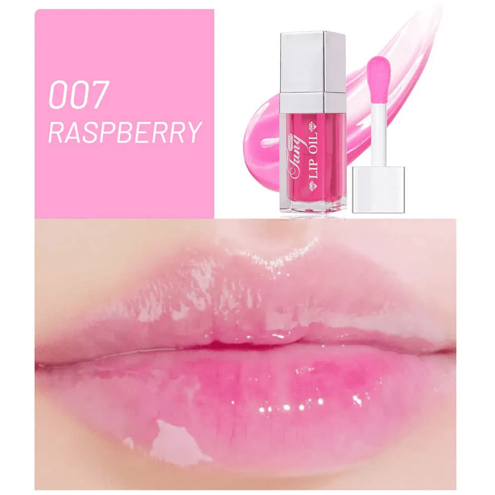 Bright lip gloss mint lipstick tube in one of five shades with moisturising effect.