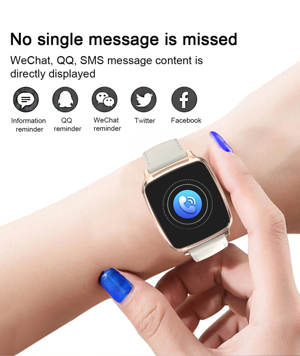 M8 multi-function smart bracelet with heart rate monitoring on a wrist, showing a black zinc alloy body and TPU strap.
