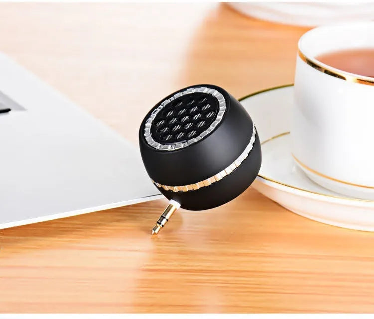 Universal external amplifier speaker in black, local gold or rose gold engineering plastic housing