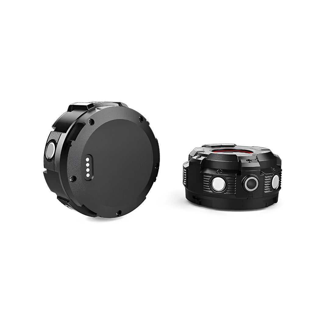 Black waterproof sports digital camera with dust-resistant construction for outdoor photography