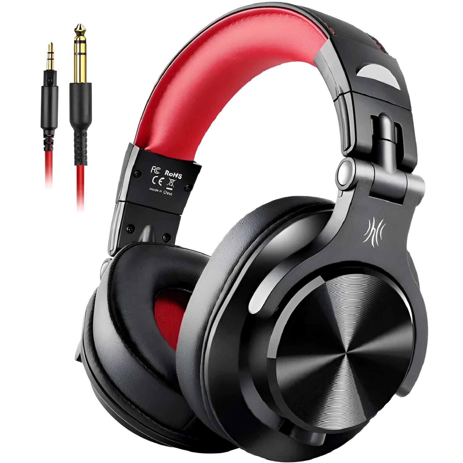 OneOdio over-ear headphones with 40mm drivers in black or red colour options