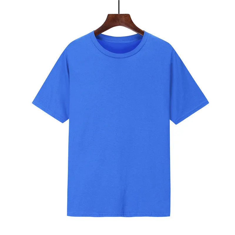 Men's loose fit cotton t-shirt in multiple colours showing printed design detail