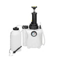 White 3-litre automotive brake fluid bleeder tank and service tool
