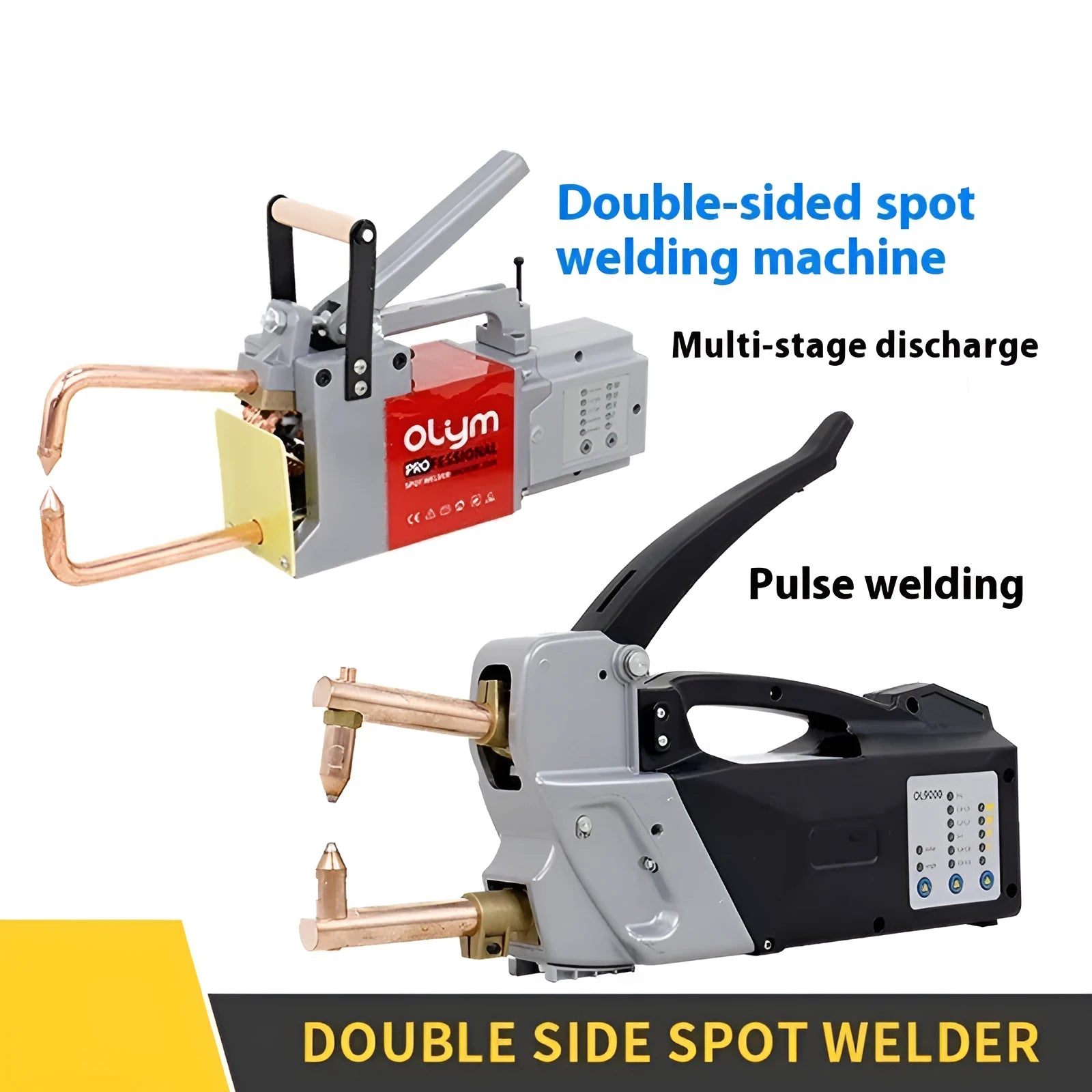 OL8000 double-sided spot welder butt welding machine with round and pointed welding heads