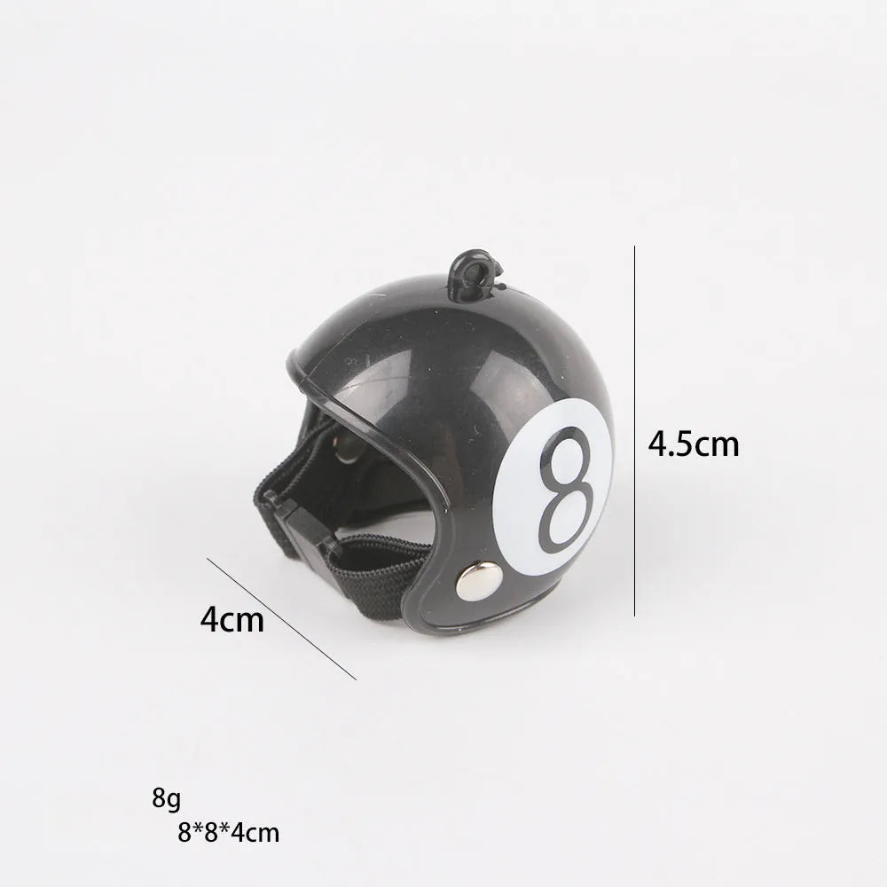 Adjustable pet safety helmet for small chickens and birds with sponge lining