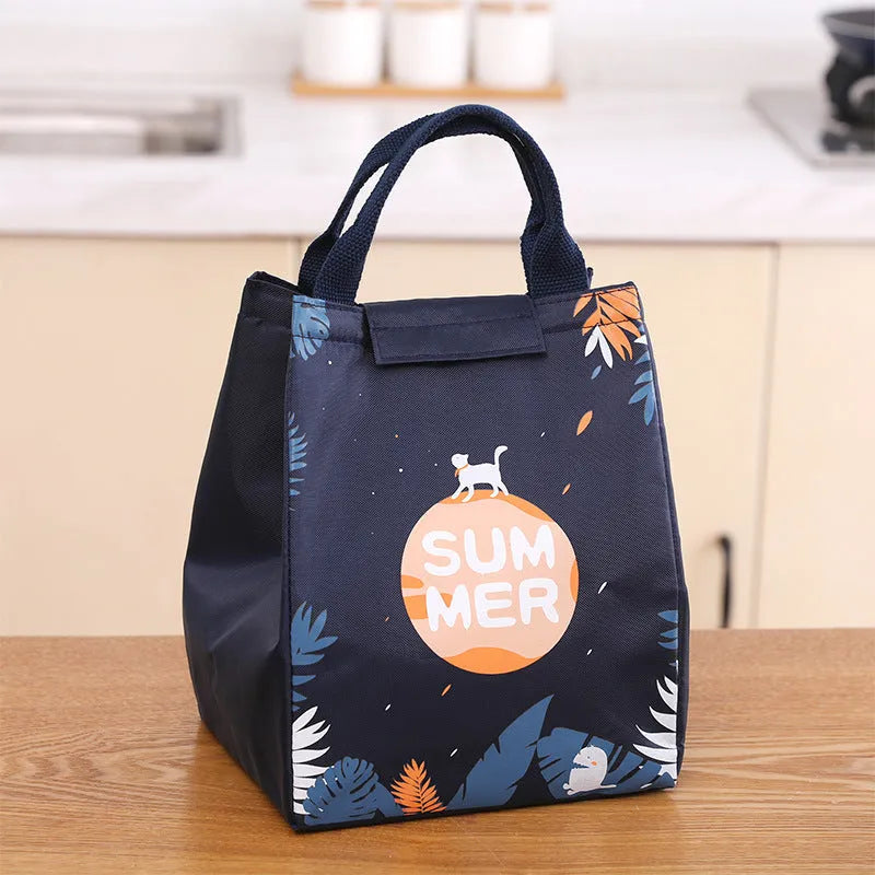 Thermal insulation lunch box bag in Oxford cloth with multiple colour design options
