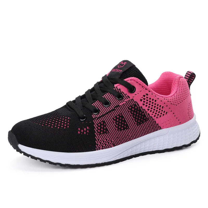 Women's high top casual shoes with cross bind belt in white black and pink colors sizes 35-41