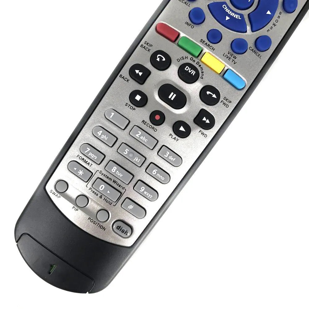 Black DISH Network universal remote control with flat design compatible with device code 20.1