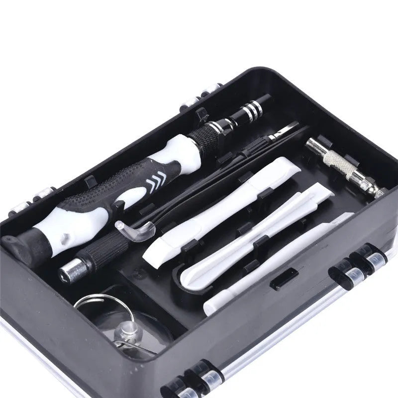 117-in-1 precision screwdriver set with magnetic bits and flexible extension for electronics repair