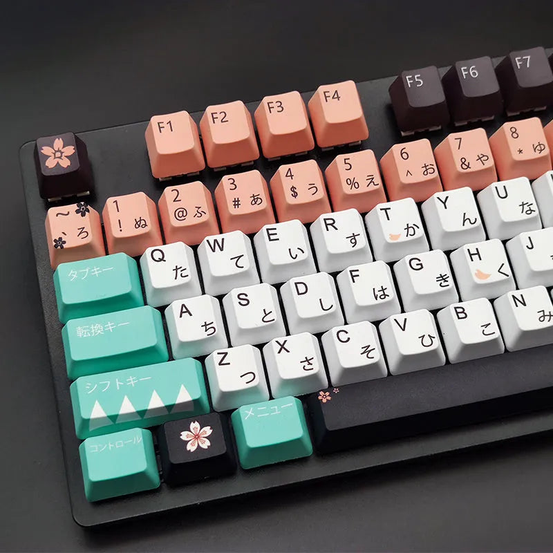 Green replacement keycap for a Cherry mechanical wireless keyboard.