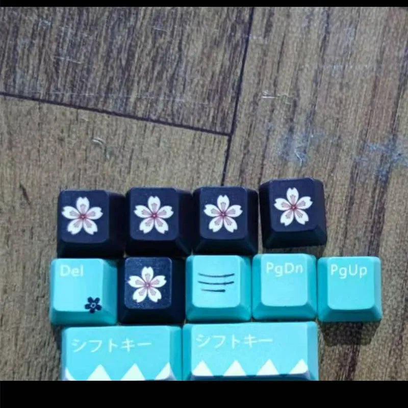 Green replacement keycap for a Cherry mechanical wireless keyboard.